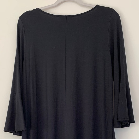 Lilly Pulitzer Ophelia Swing Dress in Onyx Black Stretch Jersey Knit - Picture 8 of 10